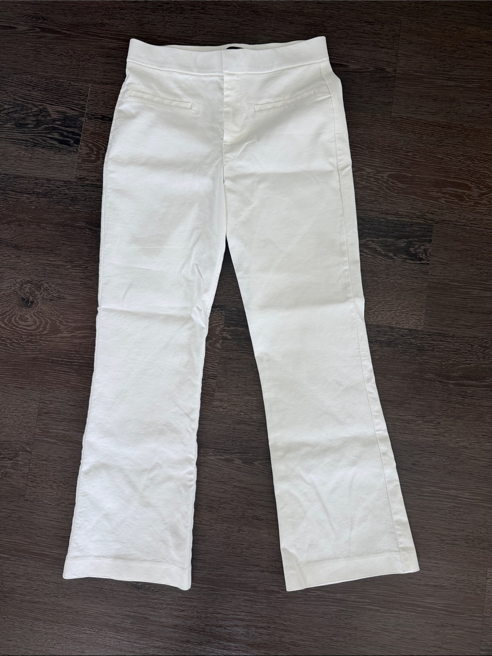 Zara Cream Boot-Cut Pants